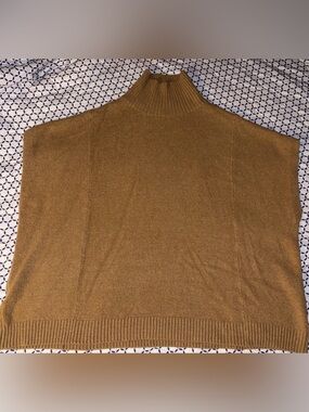 Lou & Grey Oversized Brown Knit Sweater Vest M/L